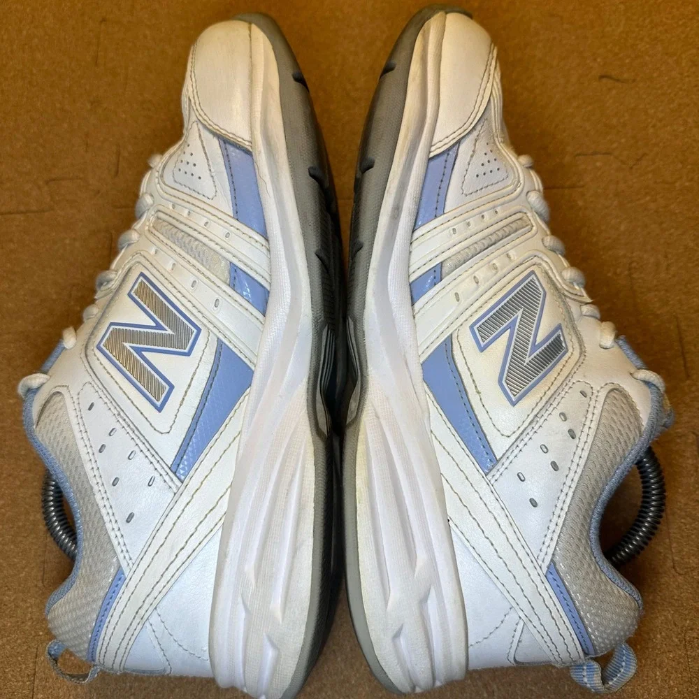 New Balance 409 Womens White Blue Cross Training Shoes WX409WL2 Size 10 Wide